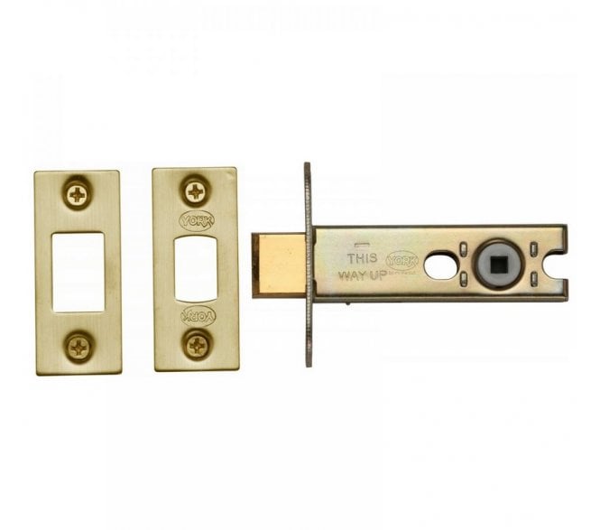 York YKBDB Tubular Mortice Bathroom Deadbolt 76mm - Satin Brass